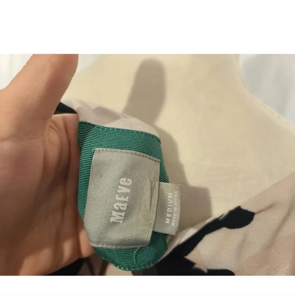 Sold! Anthropologie Shaded Black Floral Garden Shift Dress Medium - Picture 7 of 7